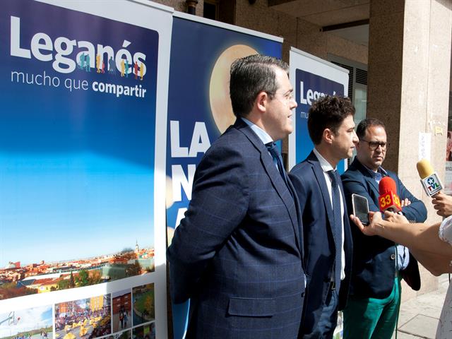 Rubén Bejarano y representantes comerciales presentan ‘La Noche Abierta’, que llenará de actividades y animación las calles de Leganés