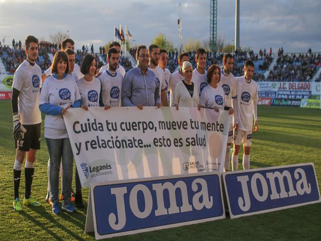 Ayuntamiento y el CD Leganés concienciarán a los vecinos de los hábitos saludables durante el encuentro ante el Real Madrid