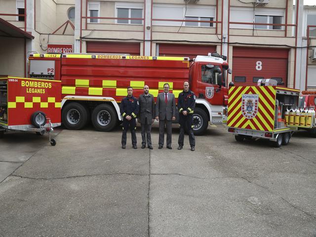 El Ayuntamiento de Leganés adquiere tres nuevos vehículos especializados que reforzarán el servicio de Bomberos