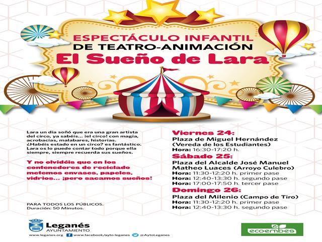 Ayuntamiento y Ecoembes inician una nueva campaña de concienciación del reciclaje llevando espectáculos teatrales a las calles de Leganés