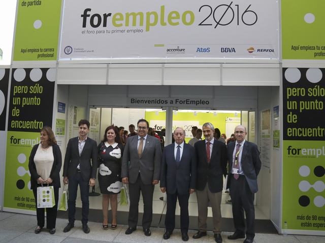 El alcalde y el rector de la Universidad Carlos III de Madrid inauguran Forempleo 2016