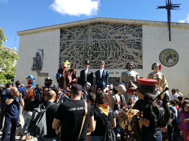 La Compañía de Gigantes de Leganés apadrina a los gigantes de San José de Valderas