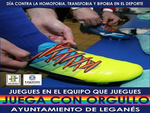 El Ayuntamiento de Leganés y entidades locales se suman al Día Contra la LGTBifobia en el deporte